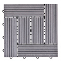 WPC Solid Interlock Floor Tile Water-Proof Wood Plastic Composite Decking Outdoor Floor DIY Interlock Pavement Tiles